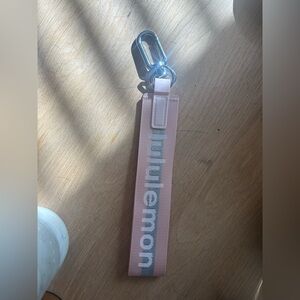 Pink Lululemon Keychain Wristlet